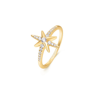 Miss Dainty - Eight-Pointed Star Signet Ring