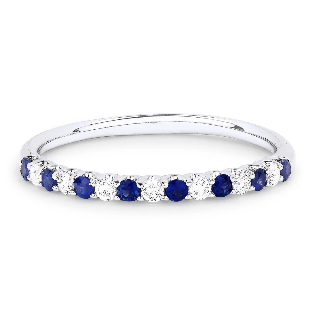 14KW Diamond & Gemstone Band