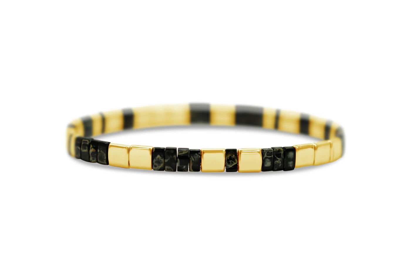 Self Love Tila - Optimistic Onyx Morse Code Bracelet