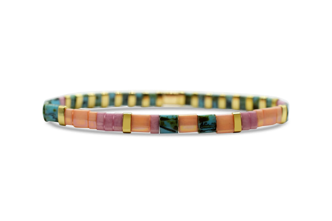 Jersey Girl - Morse Code Tila Bracelet – Pancharmbracelets