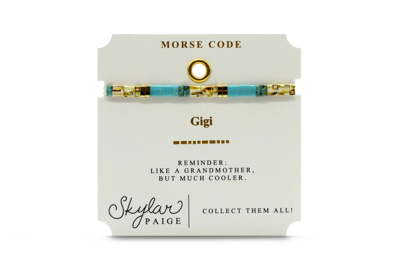 Gigi - Morse Code Tila Bracelet