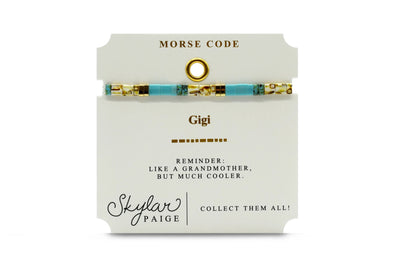 Gigi - Morse Code Tila Bracelet