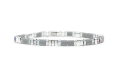 Inspire Morse Code Tila - Gracious Grey Bracelet