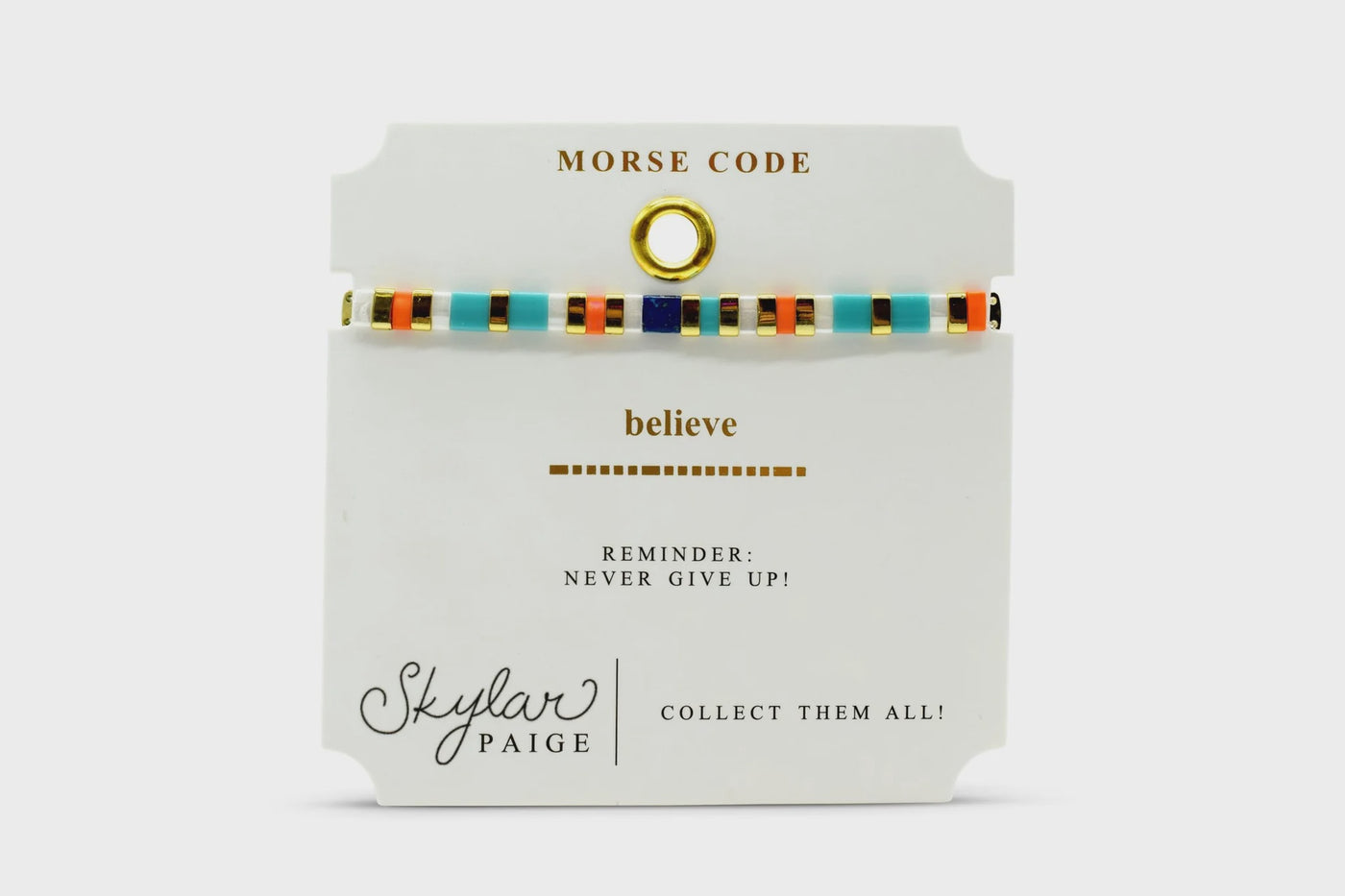 Believe Morse Code Tila - Feminine Fiesta Bracelet