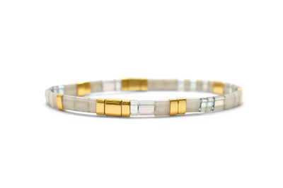 Gratitude Morse Code Tila - Marvelous Metallic Bracelet