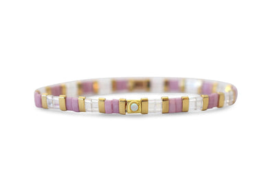 So Colorful! - Opal Tila Morse Code Bracelet