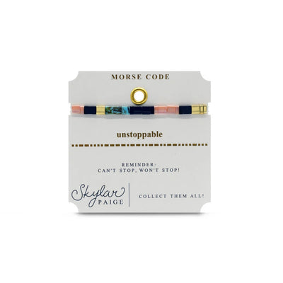 Unstoppable - Morse Code Tila Bracelet