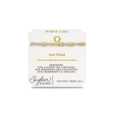 Best  Friend - Tila Morse Code Bracelet