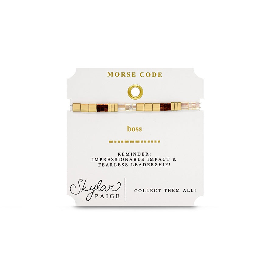 #1 Boss - Tila Morse Code Bracelet