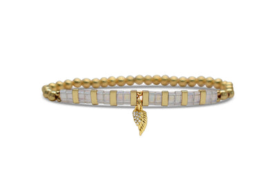 So Charming - Just Bead it! Wing Morse Code Bracelet