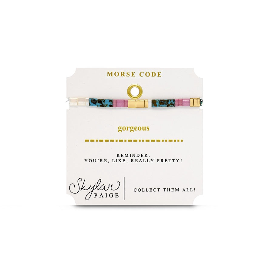 Gorgeous - Tila Morse Code Bracelet