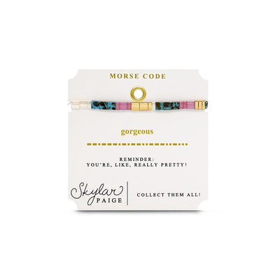 Gorgeous - Tila Morse Code Bracelet