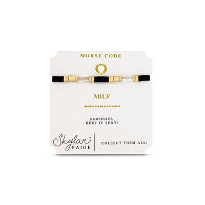 MILF  - Tila Morse Code Bracelet