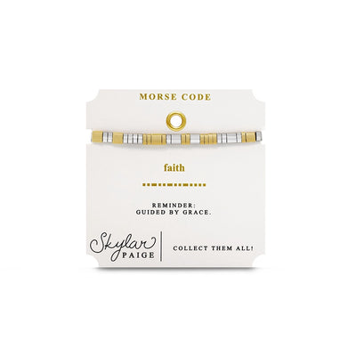 Faith - Tila Morse Code Bracelet