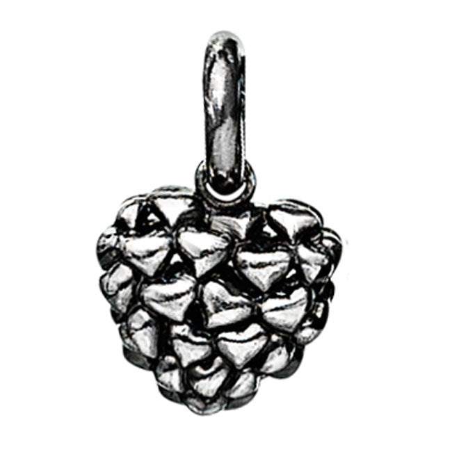 STORY by Kranz & Ziegler Black Rhodium Heart on Heart Charm RETIRED ONLY 2 LEFT!-339449