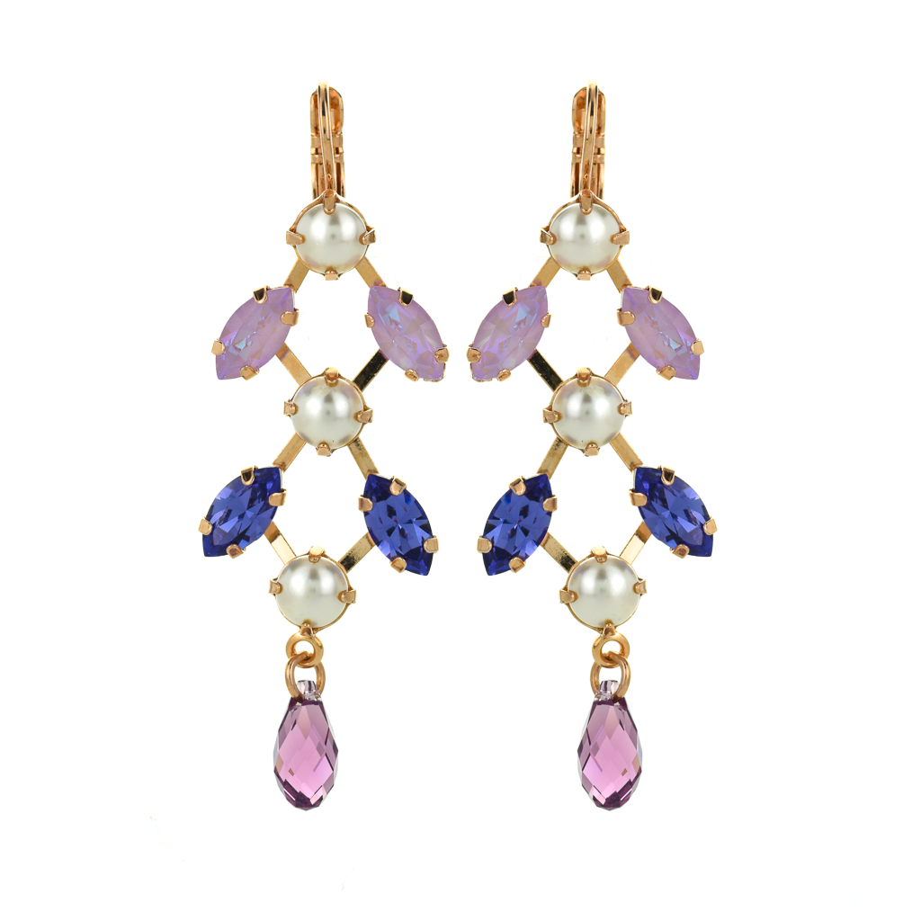 Mariana Marquise Chandelier "Romance" Leverback Earrings