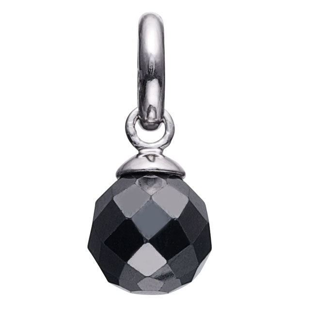 STORY by Kranz & Ziegler Black Faceted Hematite Charm-342211