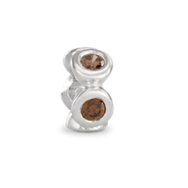 Pandora Lights with Brown CZ Spacer