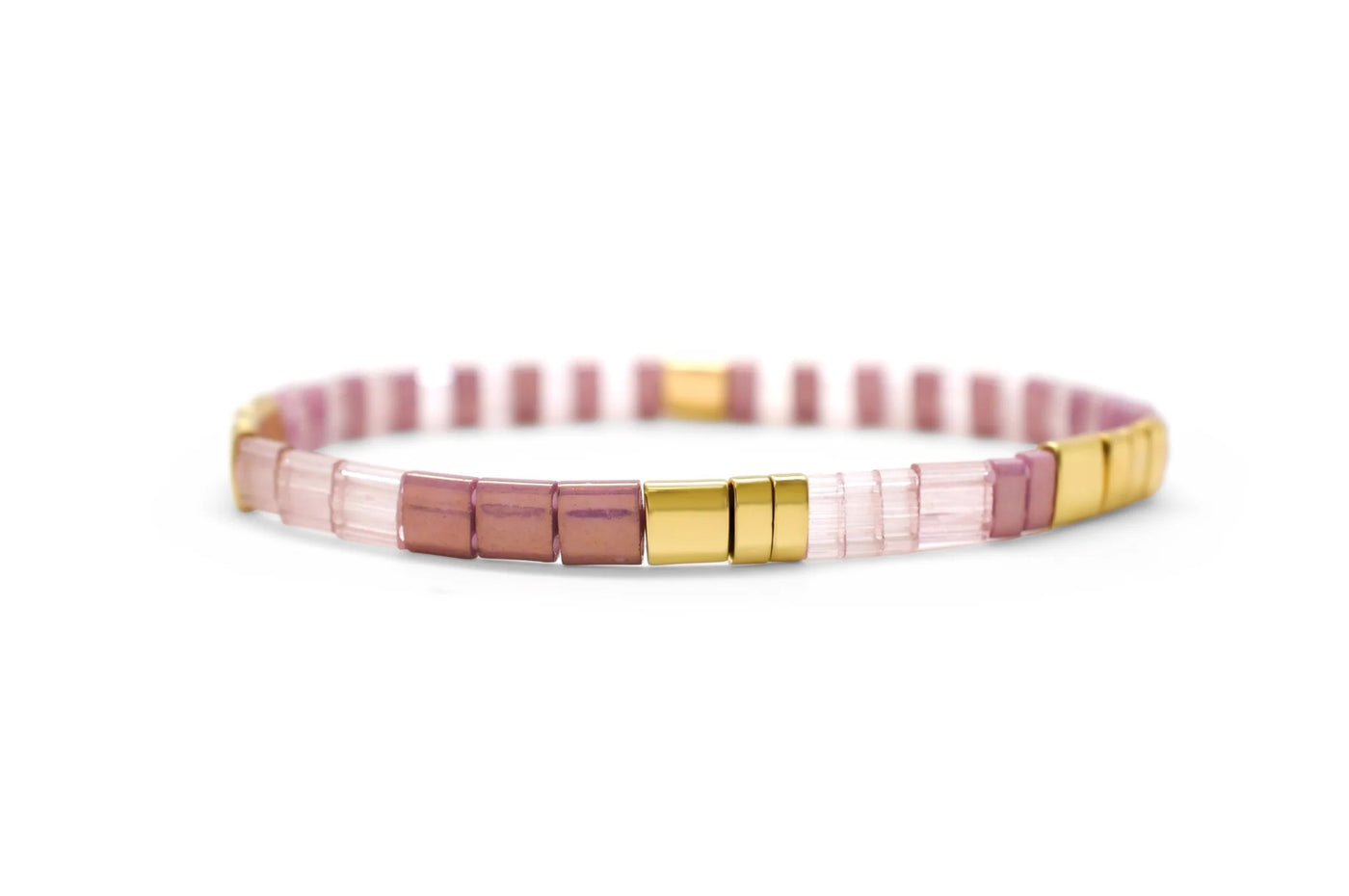 Good Vibes Morse Code Tila - Light Hearted Lilac Bracelet