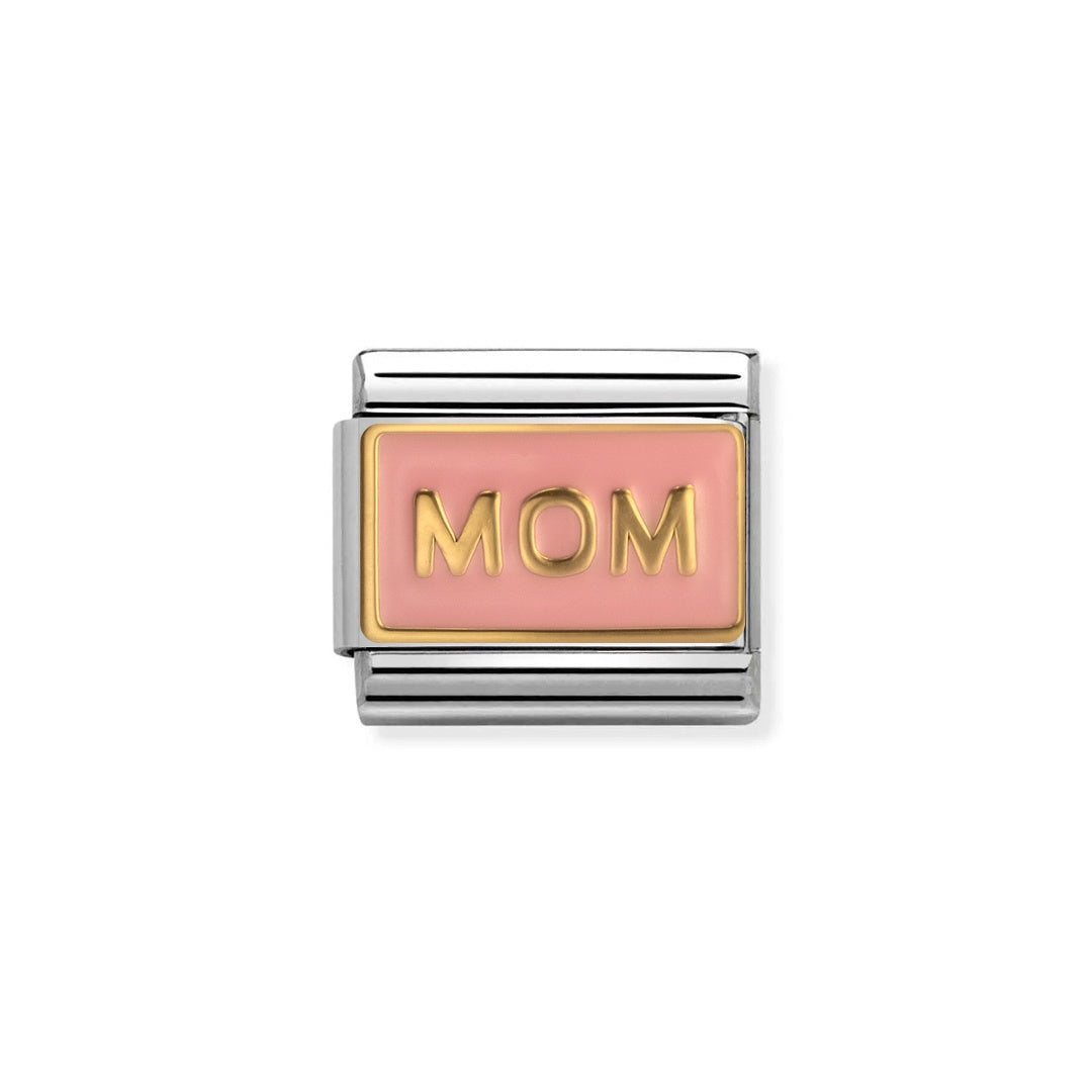Composable Classic Link, Light Pink Enamel MOM