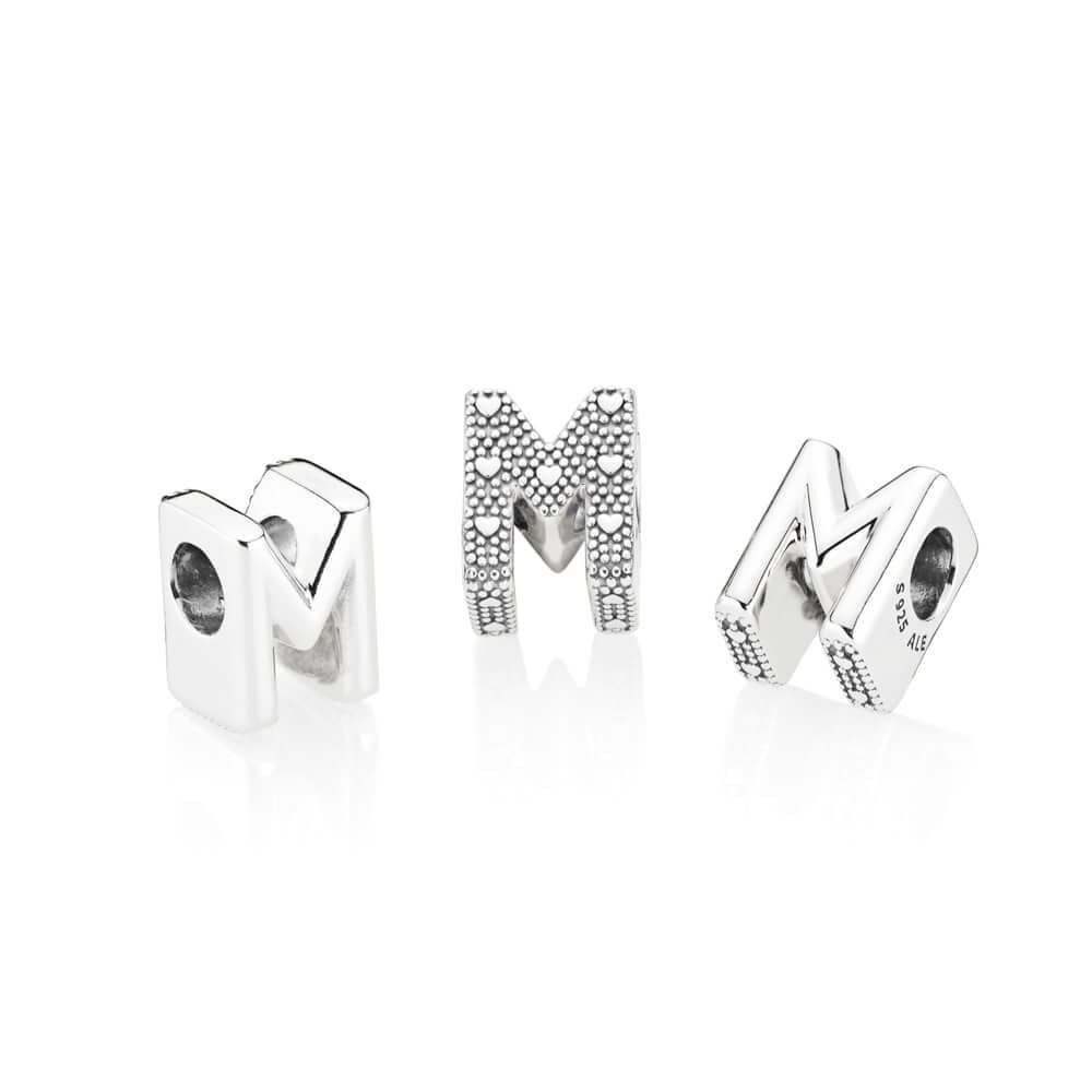 Pandora Letter M popular Alphabet Charm Authentic Pre-Owned