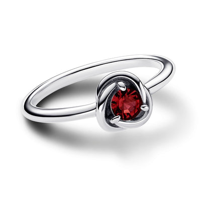 July True Red Eternity Circle Ring