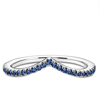 Pandora Sparkling Blue Timeless Wish Ring