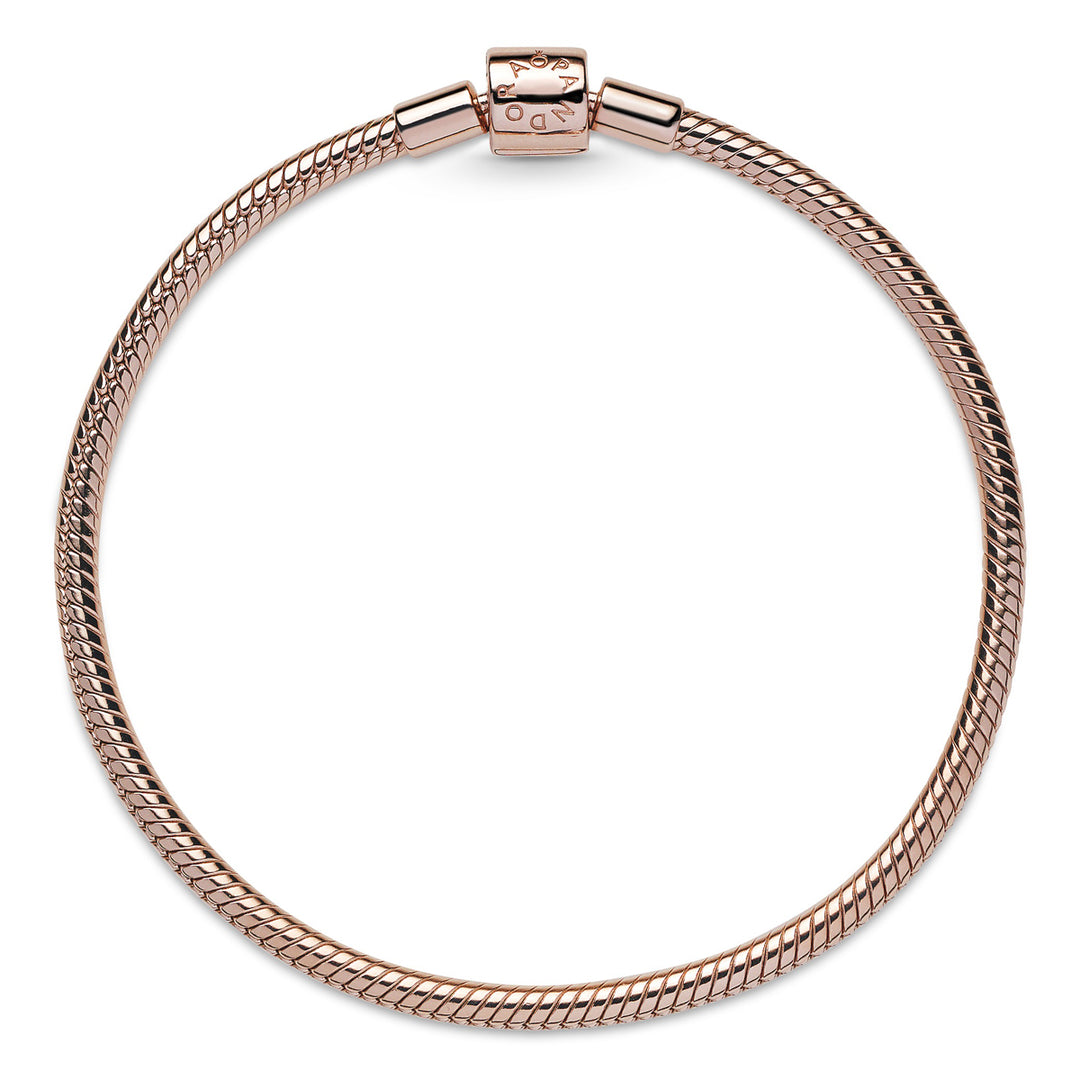 Pandora Moments Barrel Clasp Snake Chain Bracelet – Pancharmbracelets