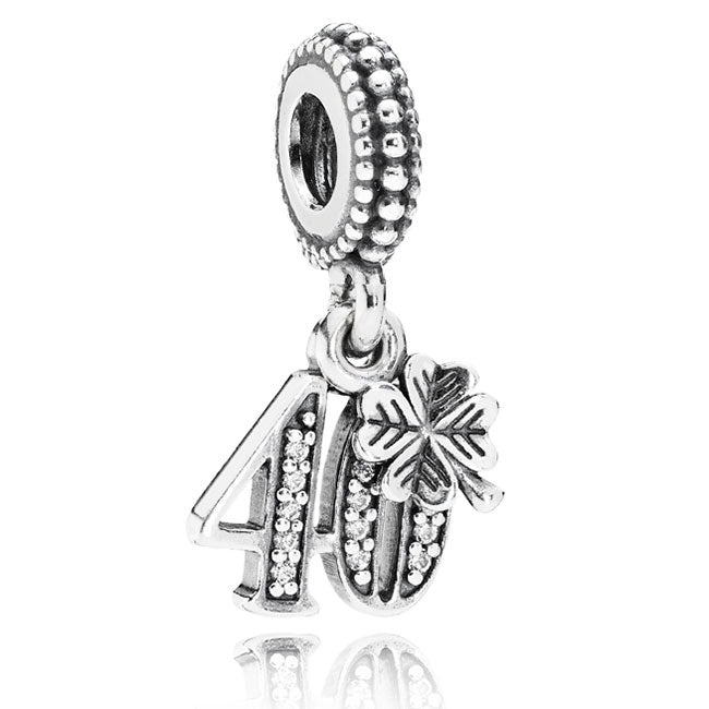 Pandora 40 Years of Love with Clear CZ Dangle