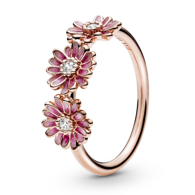 Pandora Pink Daisy Flower Ring