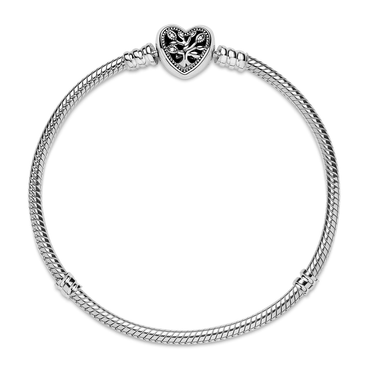 Pandora Moments Family Tree Heart Clasp Chain Bracelet – Pancharmbracelets