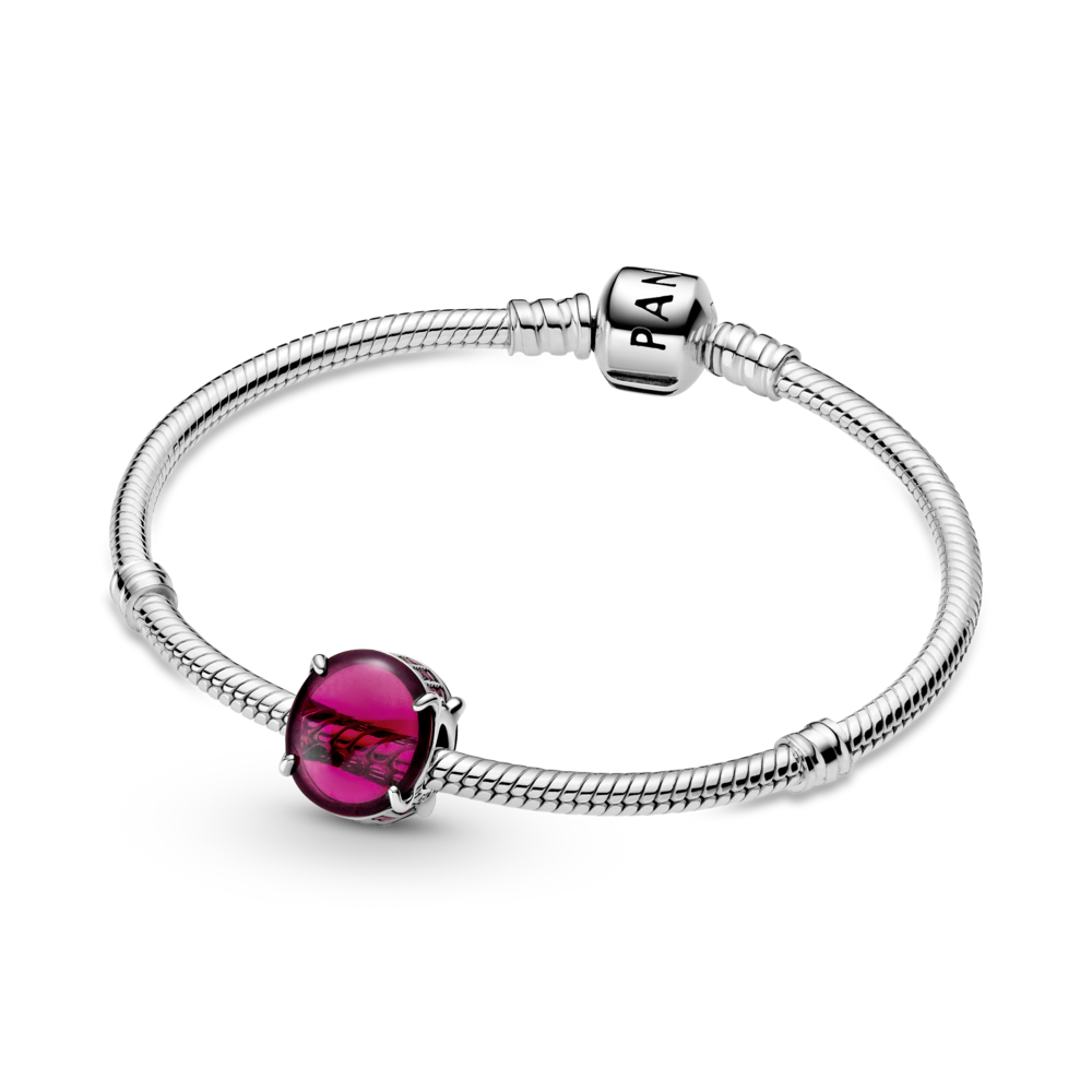 Pandora Fuchsia Oval Cabochon Charm