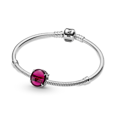 Pandora Fuchsia Oval Cabochon Charm