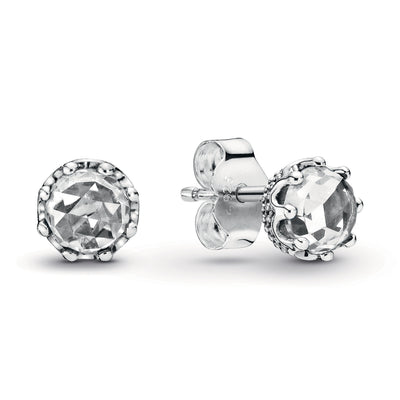 Pandora Clear Sparkling Crown Stud Earrings