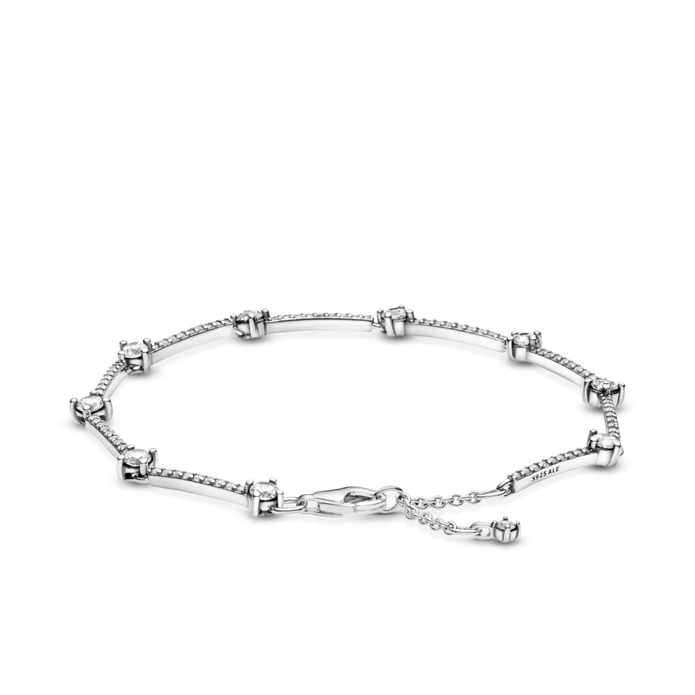 Pandora sparkling pave bar bracelet Clearance