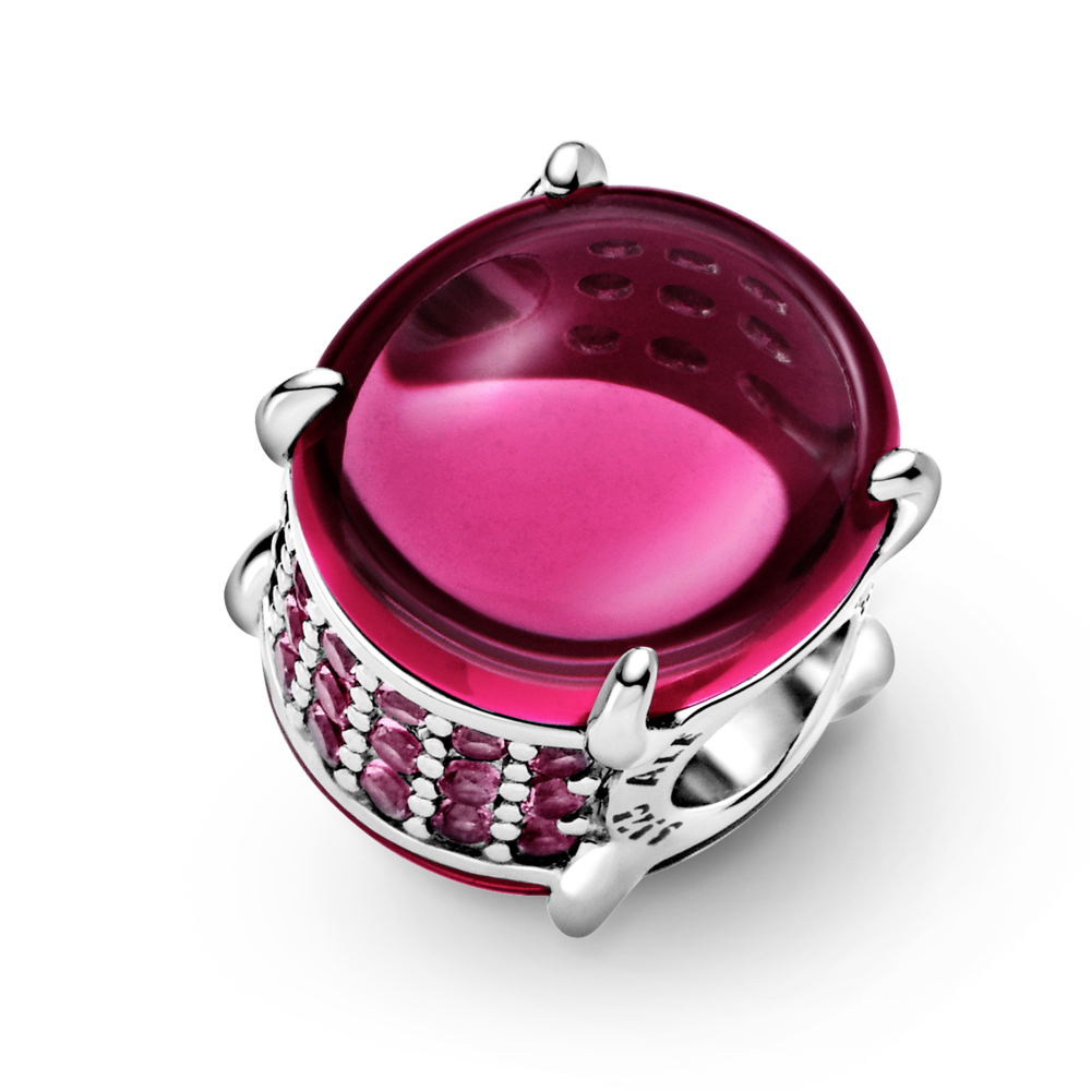 Pandora Fuchsia Oval Cabochon Charm