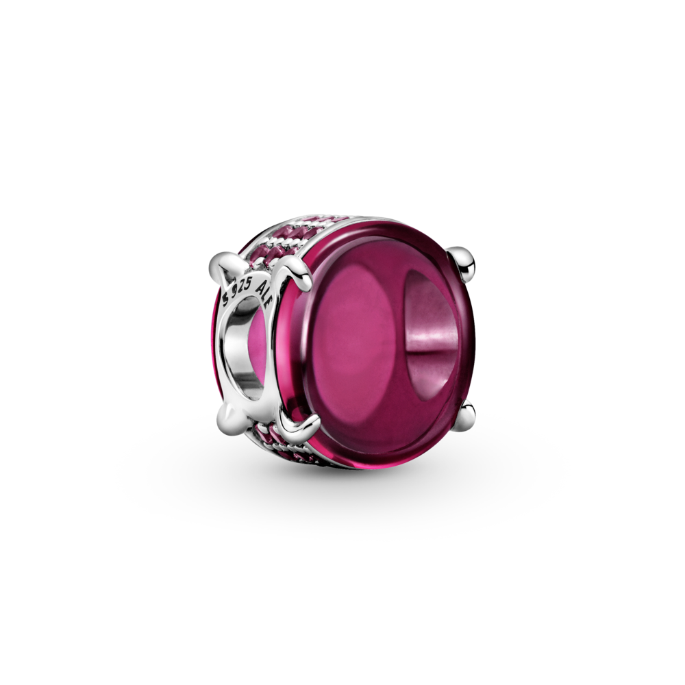 Pandora Fuchsia Oval Cabochon Charm