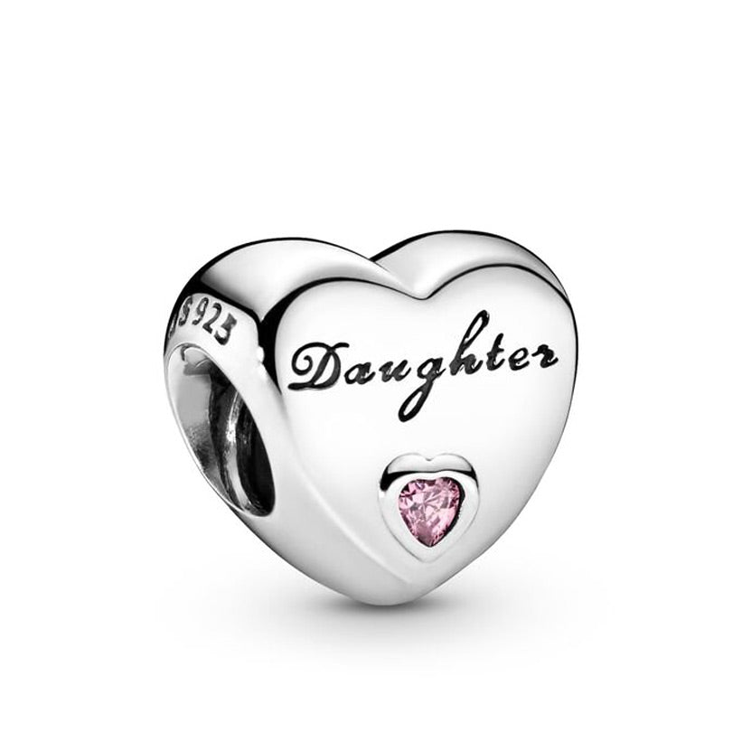 Pandora Daughter's Love with Pink CZ Charm