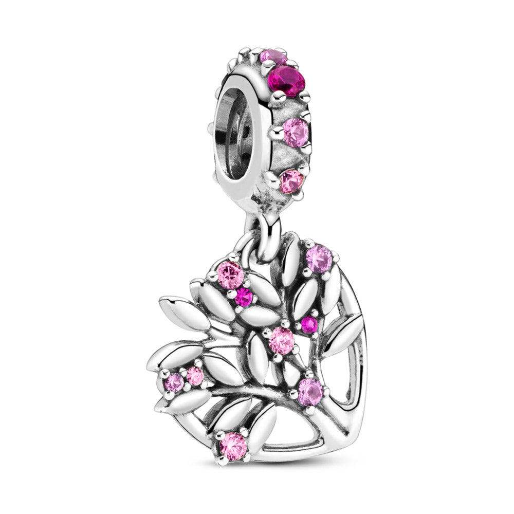 Pandora Pink Heart Family Tree Dangle Charm – Pancharmbracelets