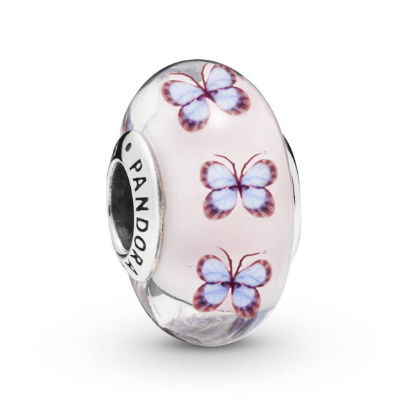 Pandora Butterfly Glass Charm, Murano Glass