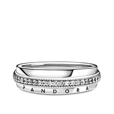 Pandora Triple Band Pavé Ring