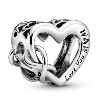 Pandora Love You Mom Infinity Heart Charm Sterling Silver