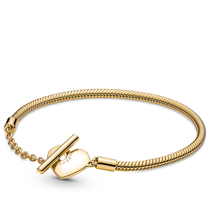 アクセサリー PandoraMomentsHeartT-BarSnakeBracelet Pandora Moments Heart T-Bar Snake Chain Bracelet