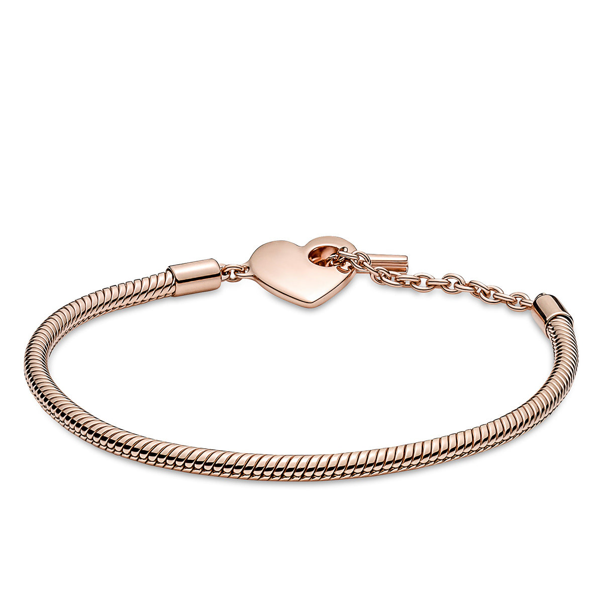 Pandora Moments Heart T-Bar Snake Chain Bracelet – Pancharmbracelets