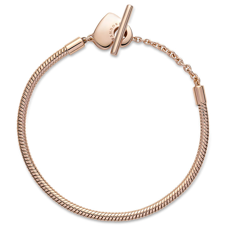 アクセサリー PandoraMomentsHeartT-BarSnakeBracelet Pandora Moments Heart T-Bar Snake Chain Bracelet
