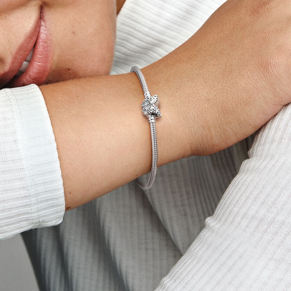 Pandora Moments Collection Ball Clasp Mesh Bracelet 925 Sterling Silver  Rose Gold Plated Blend Luxury Jewelry