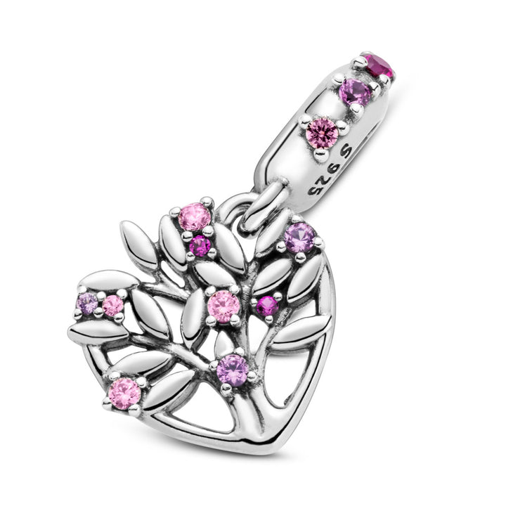 Pandora Pink Heart Family Tree Dangle Charm – Pancharmbracelets