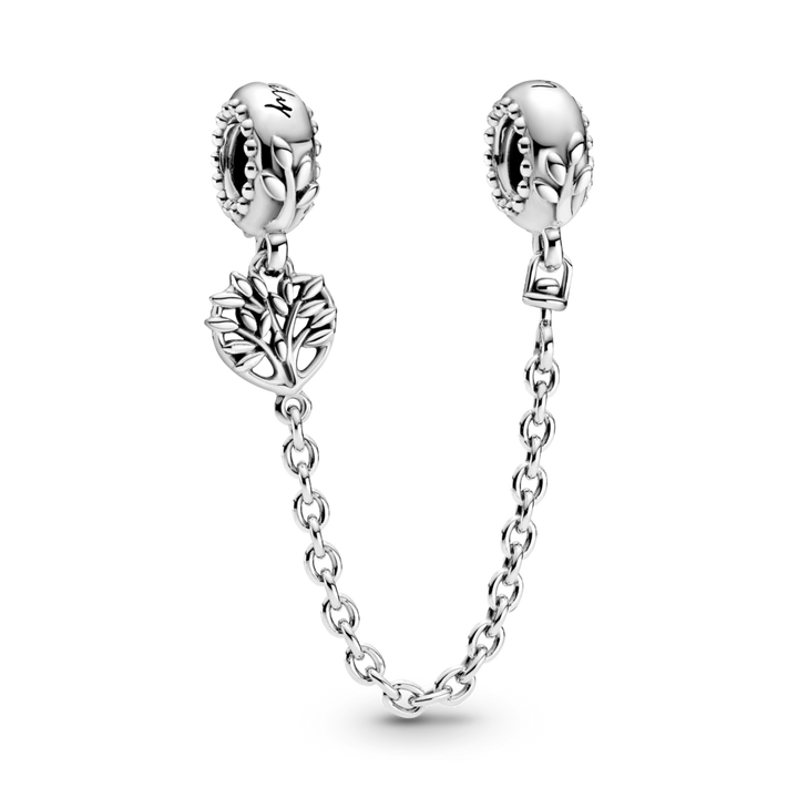 Pandora Heart Family Tree Safety Chain Charm – Pancharmbracelets