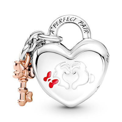 Pandora Disney Mickey Mouse & Minnie Mouse Padlock Charm