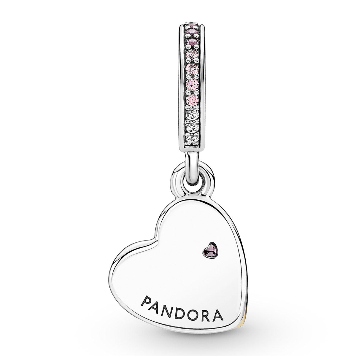 Pandora Entwined Infinite Hearts Double Dangle Charm